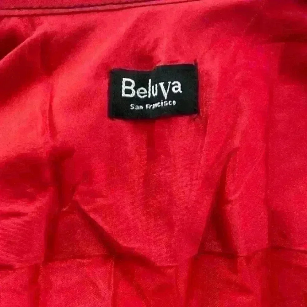 90s vintage style  supermodel Red Pleat blouse - Picture 8 of 8
